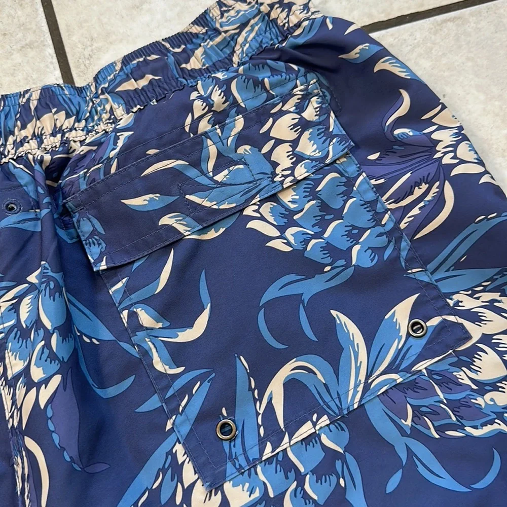 Brooks‎ Brothers Blue Pineapple Swim Trunks